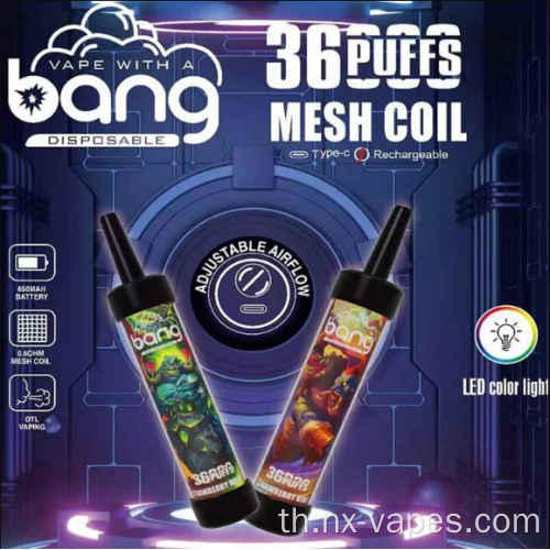 Bang 36000 พัฟ vapes ที่ใช้แล้วทิ้ง